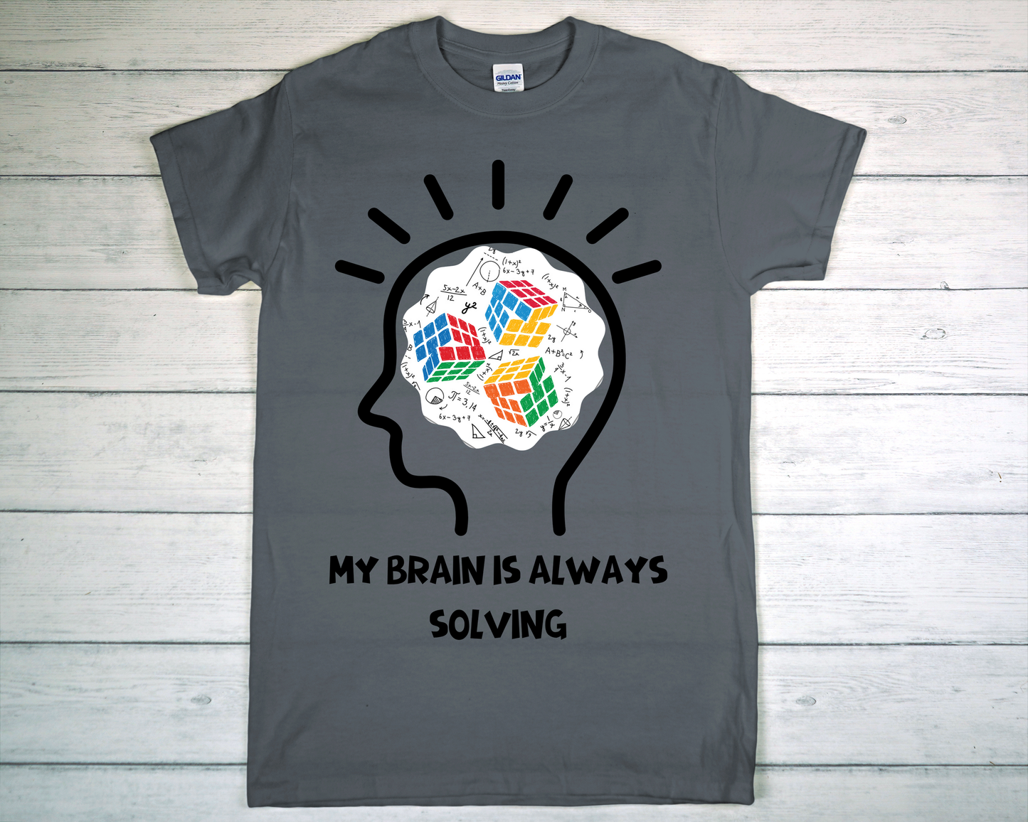 My Brain Is Always Solving Cubes tee