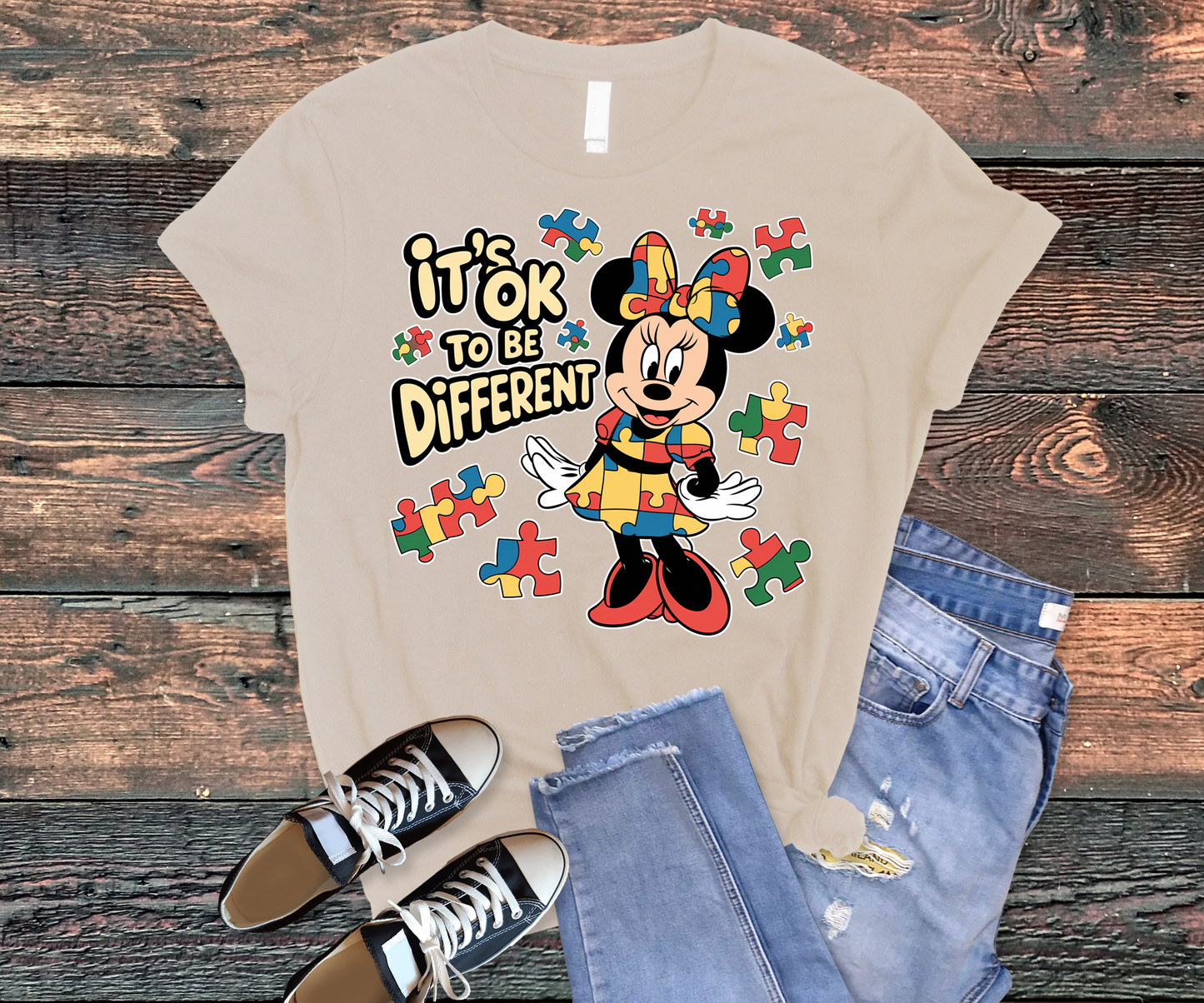 Its Ok to be different minnie shirt