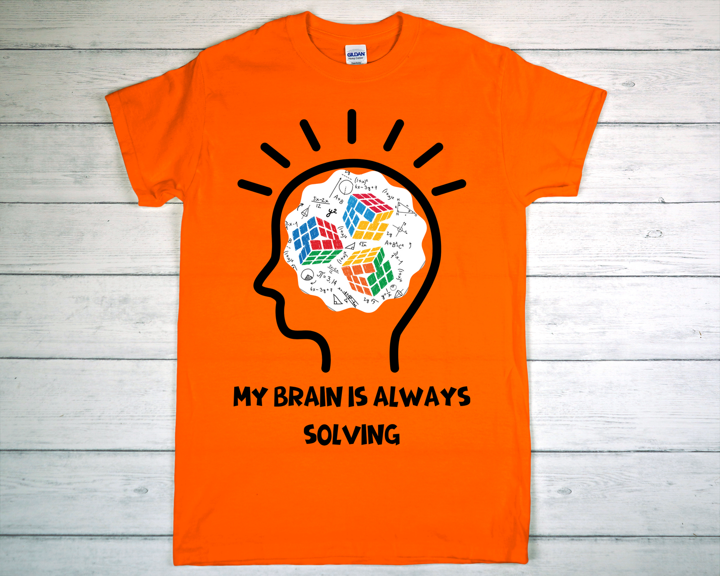 My Brain Is Always Solving Cubes tee