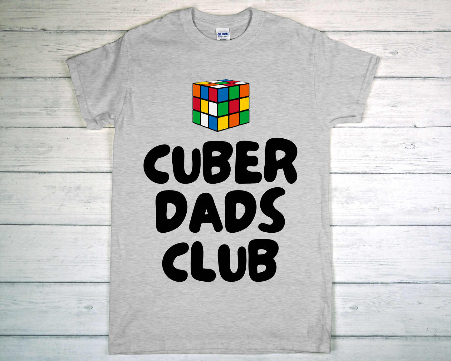 Cuber Dad Club with Colorful cube tee