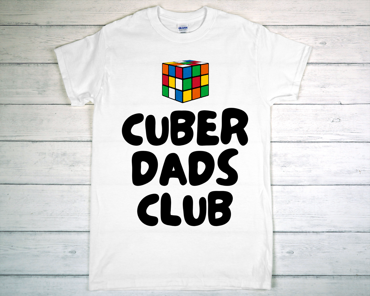 Cuber Dad Club with Colorful cube tee