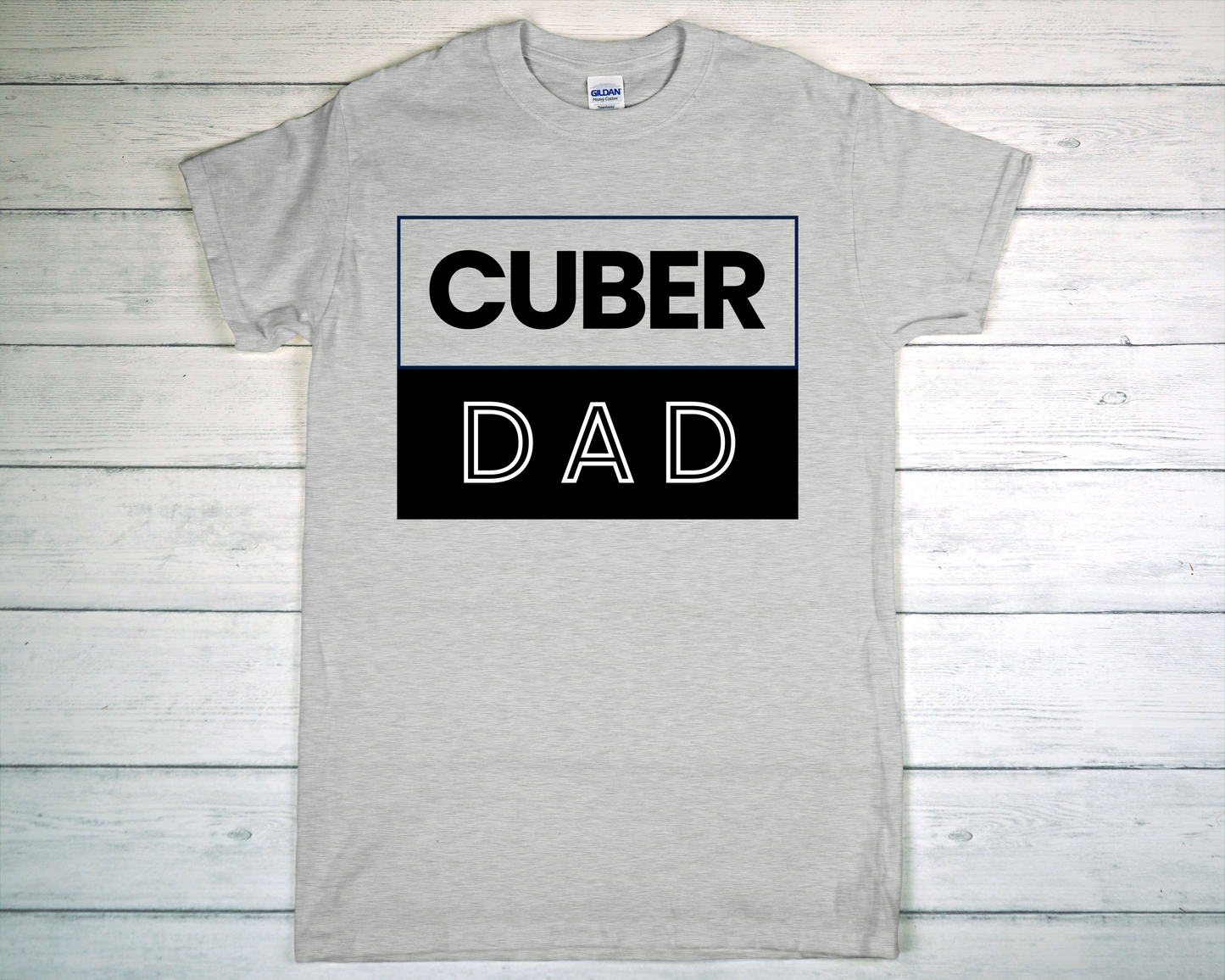 Cuber Dad Square Logo Tee