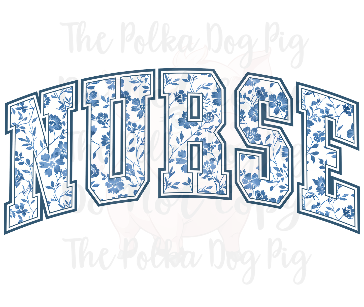 Floral Nurse print only