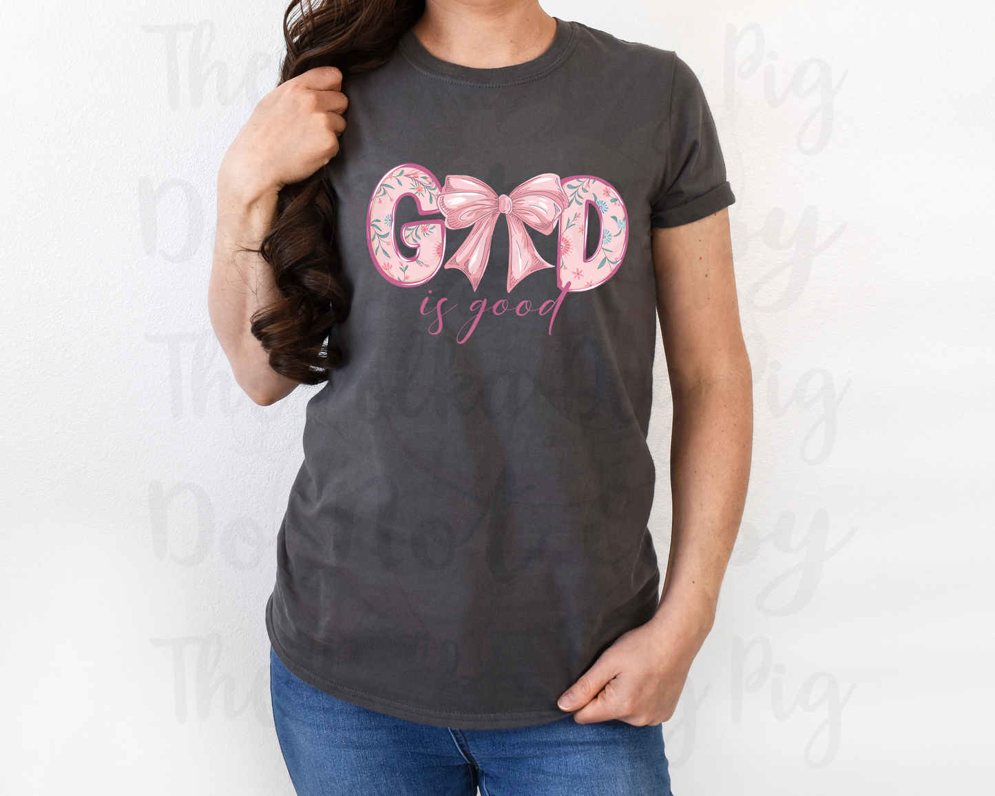 God Is Good with Bow shirt