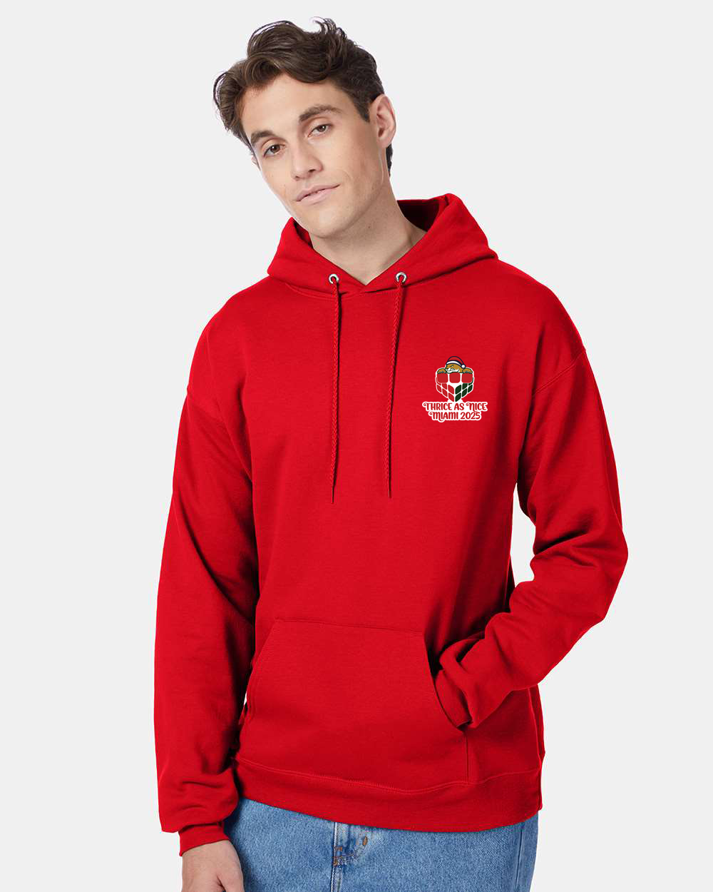 Thrice as Nice Miami Cubing Cubers Pocket design HOODIE