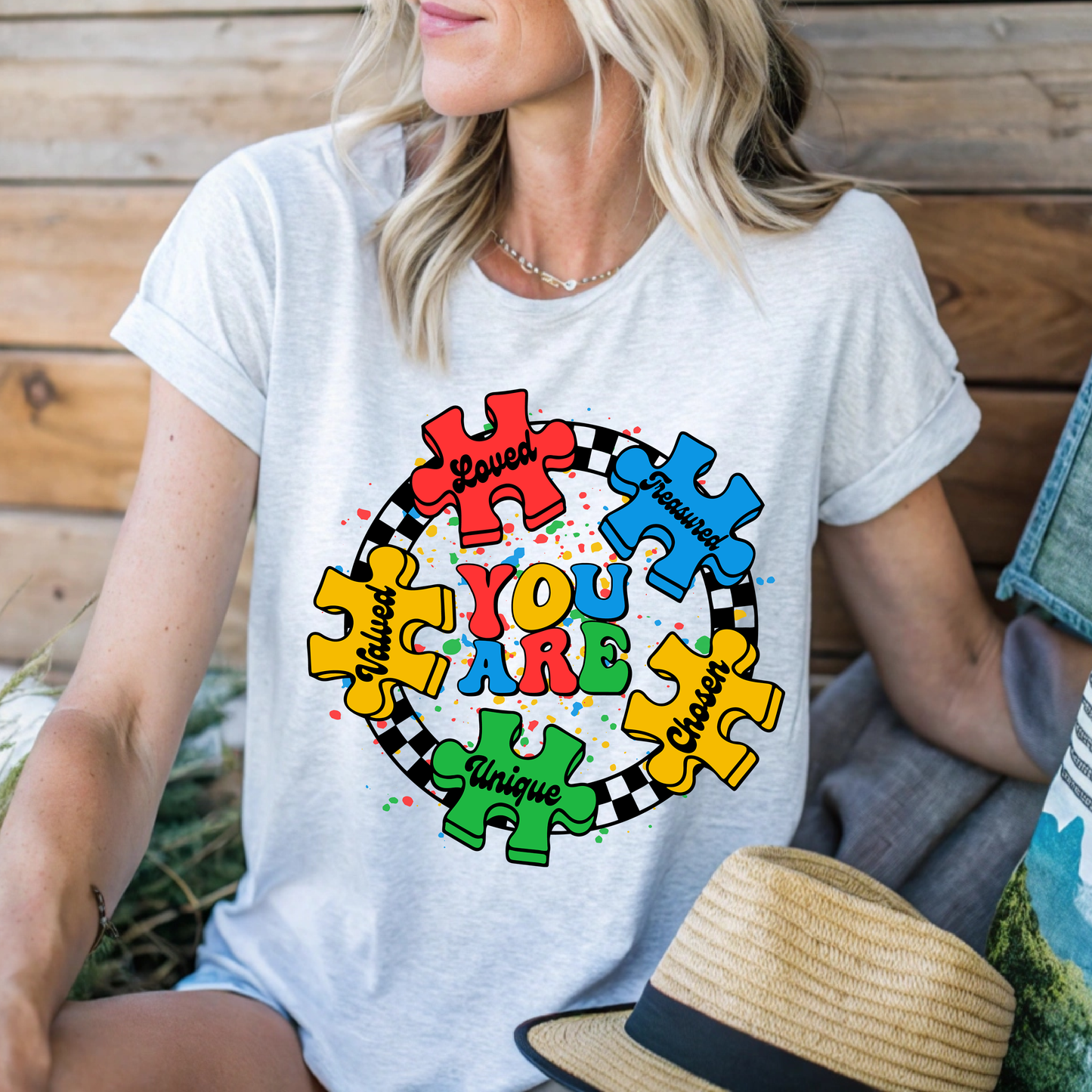 You Are Autism Awareness Puzzle Piece tee