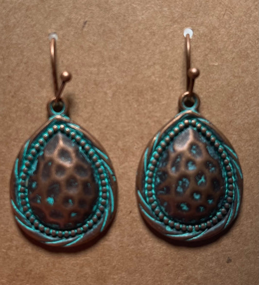 Antique hammer style earrings