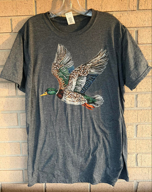 glitzy Mallard duck tee