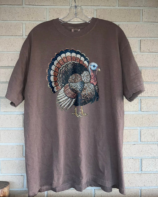 glitzy turkey tee