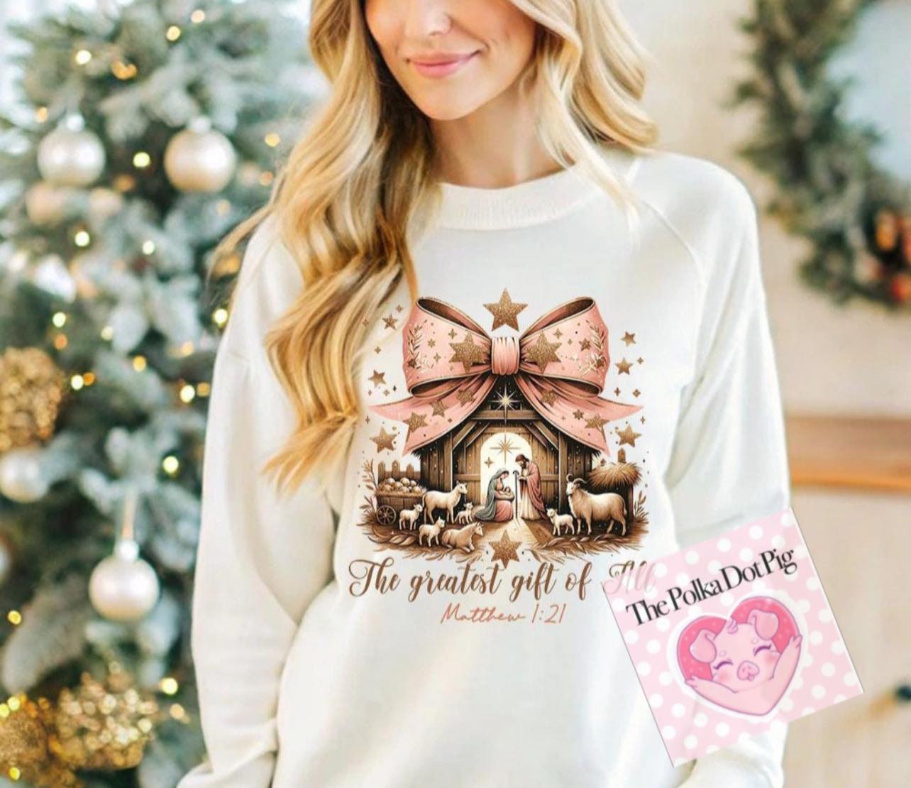 The greatest gift of all Matthew 1:21 tee