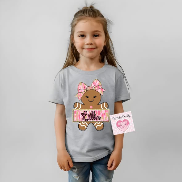 Gingerbread girl custom shirts