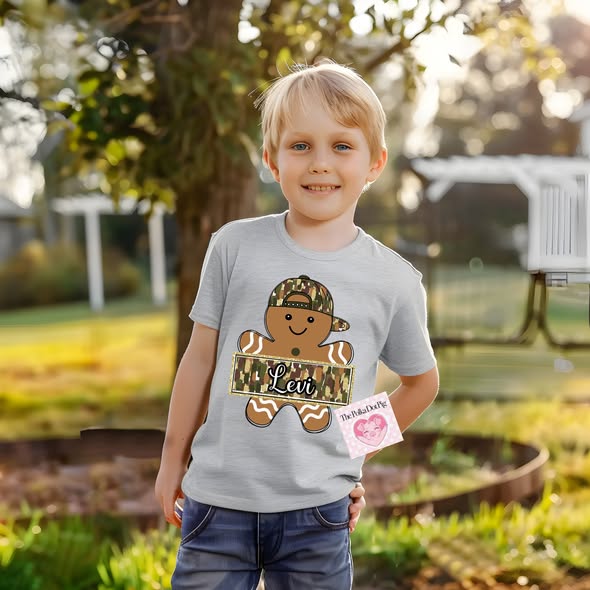 Gingerbread boy custom shirts