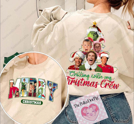 Chilling with my Christmas crew shirt