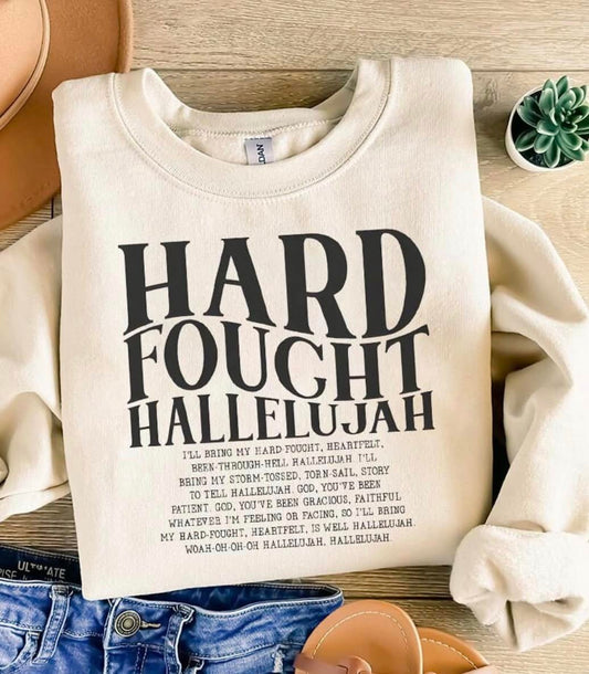 hard fought hallelujah tee