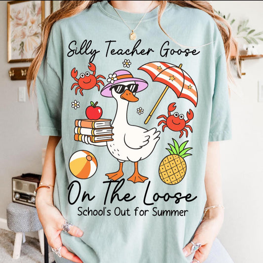 Silly goose teacher tee