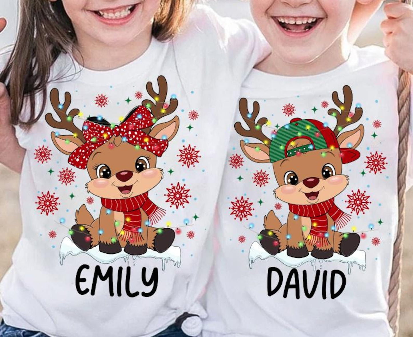 Custom name Christmas tees