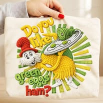 faux yarn Do you like green eggs and ham? tee