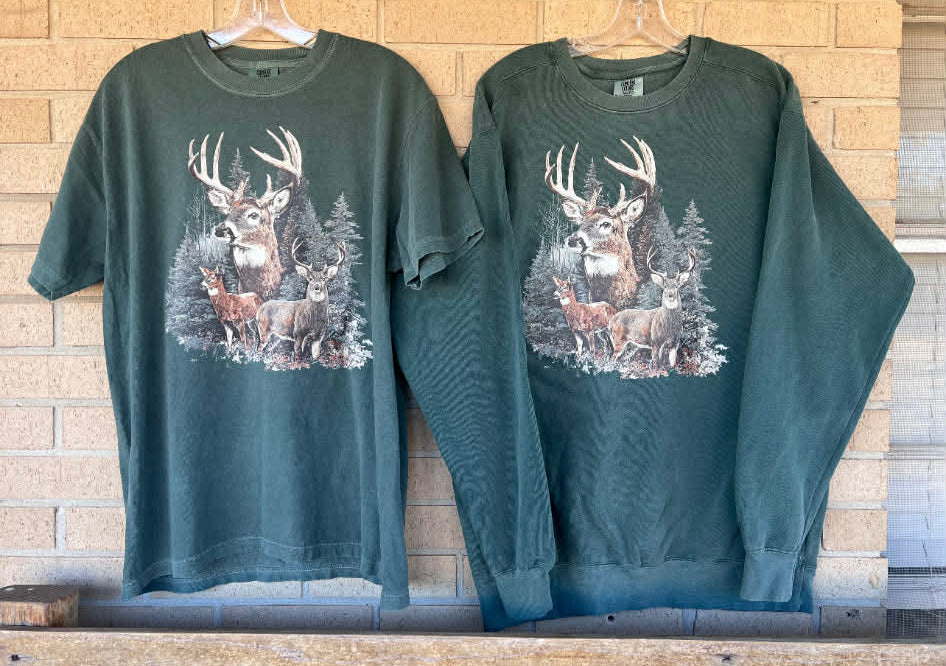 retro deer tee