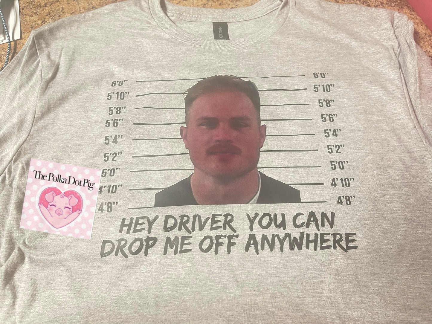 Zach Bryan Driver you can drop me off print