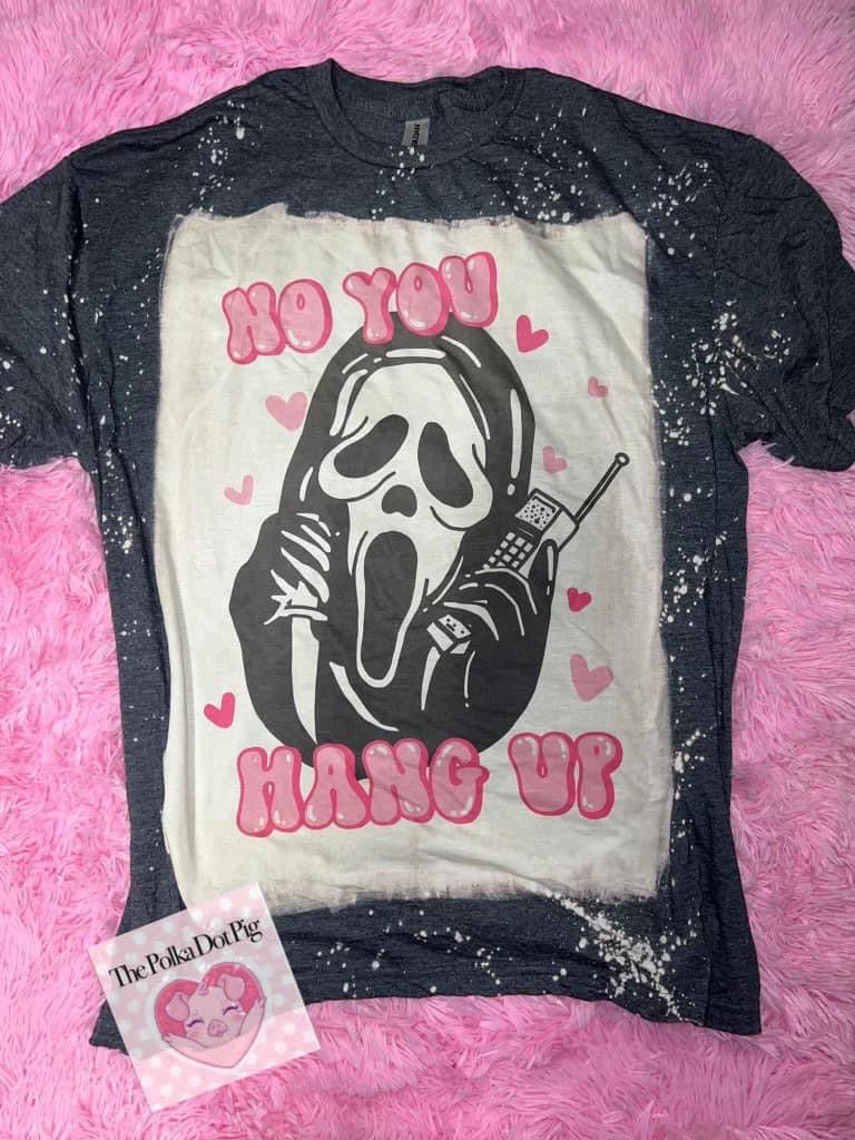 No you hang up bleached tee