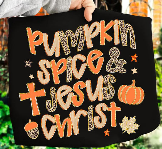 Pumpkin spice & Jesus Christ tshirt