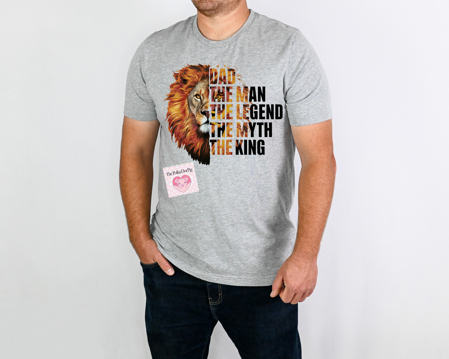 The Man The Myth The Legend Lion Head tee