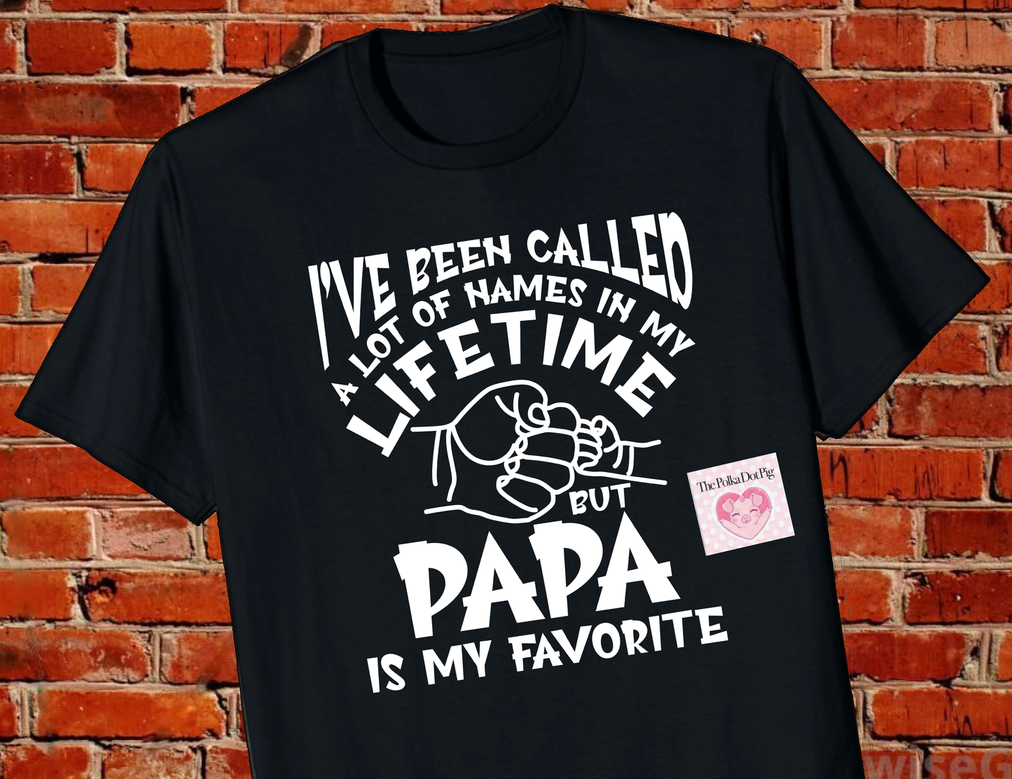 I'VE BEEN CALLED A LOT OF NAMES IN MY LIFETIME BUT PAPA IS MY FAVORITE SHIRT