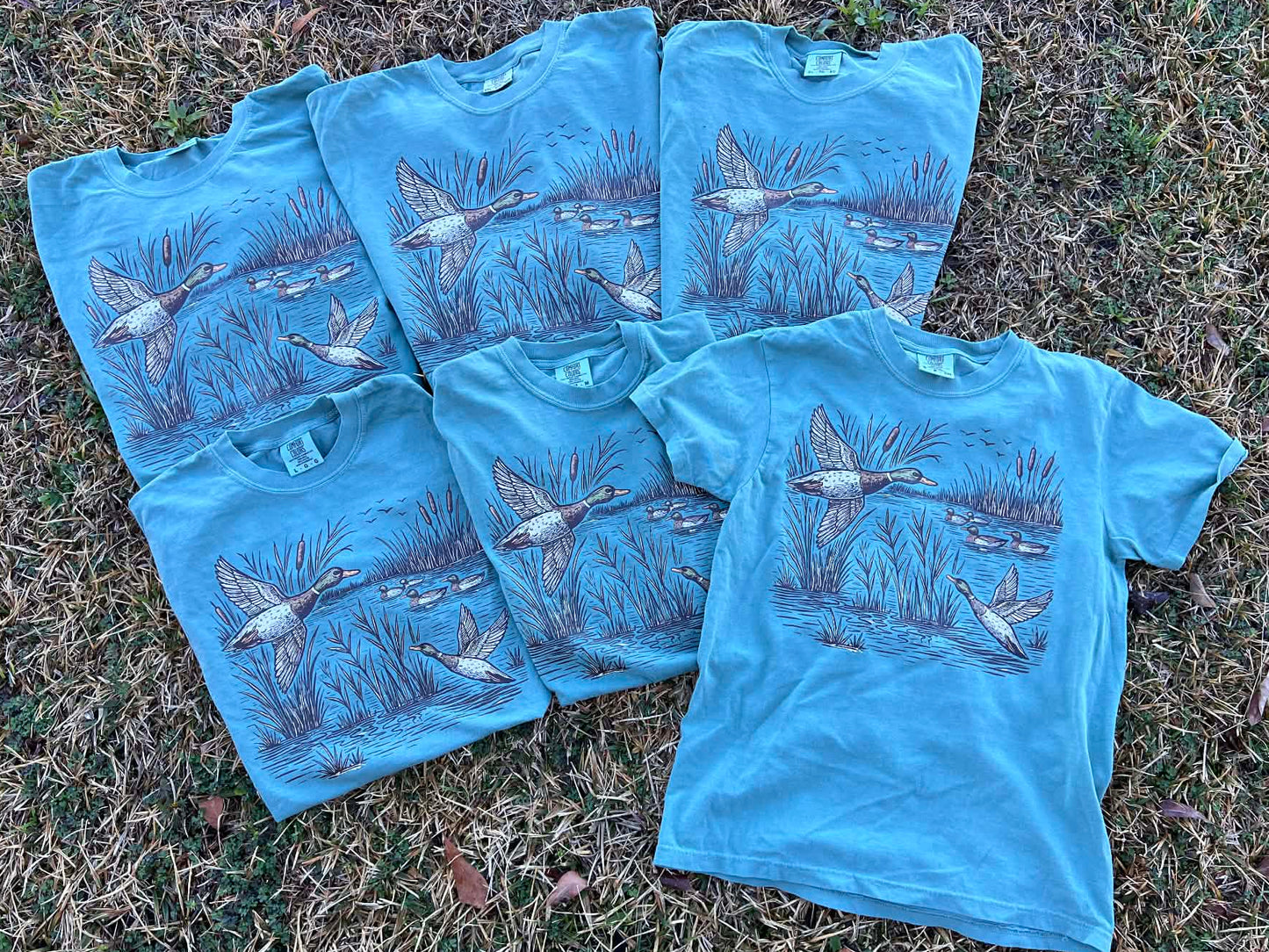 Retro Flying Mallard Duck tee