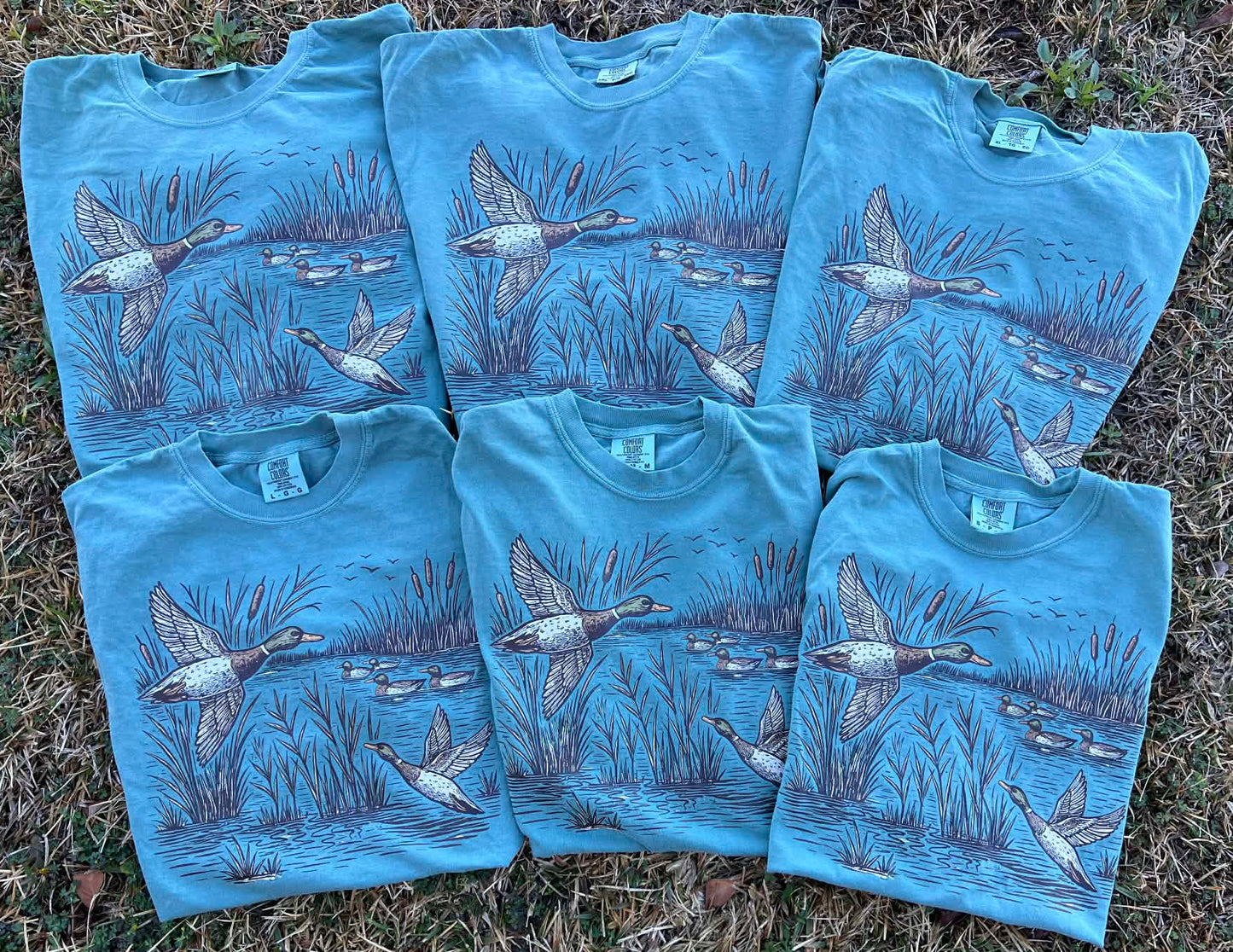 Retro Flying Mallard Duck tee