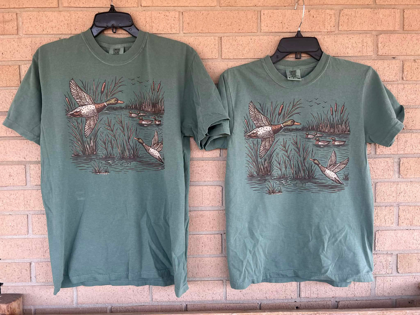 Retro Flying Mallard Duck tee