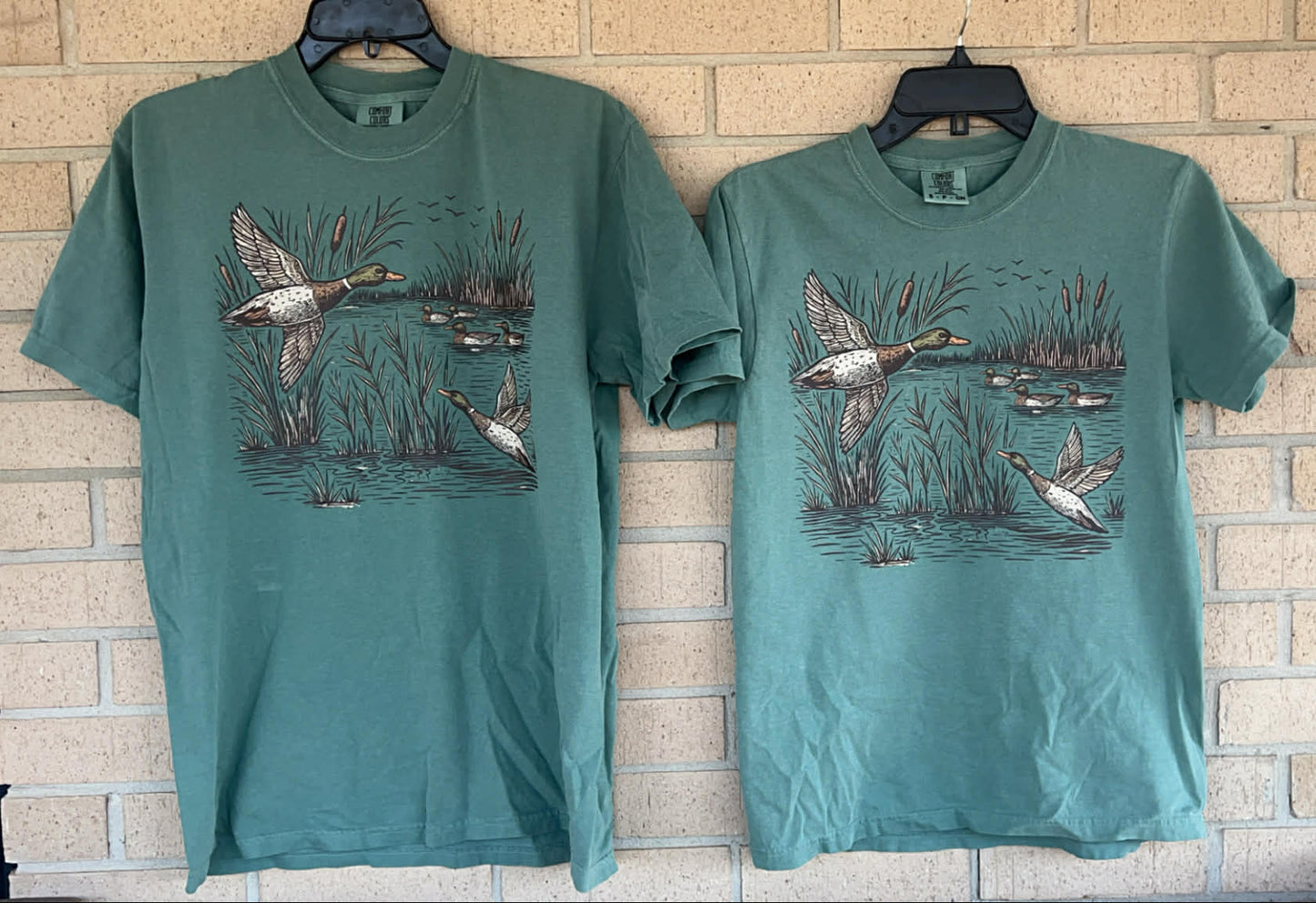 Retro Flying Mallard Duck tee