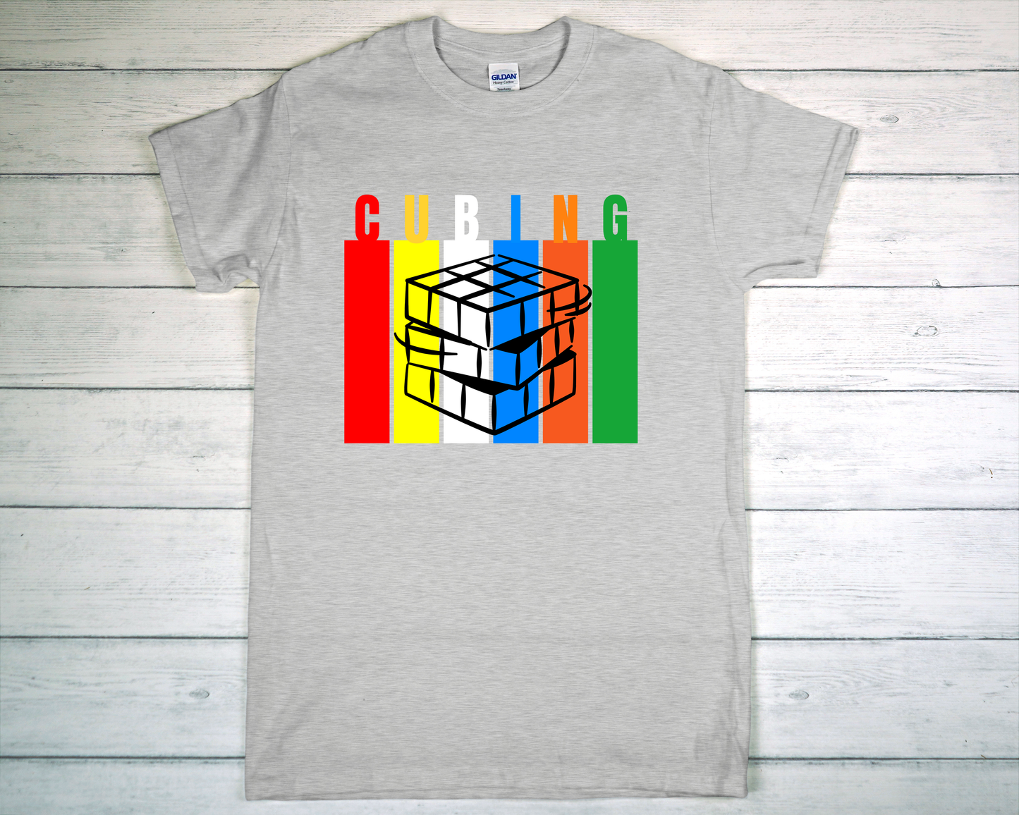 Colorful Cubing Tee