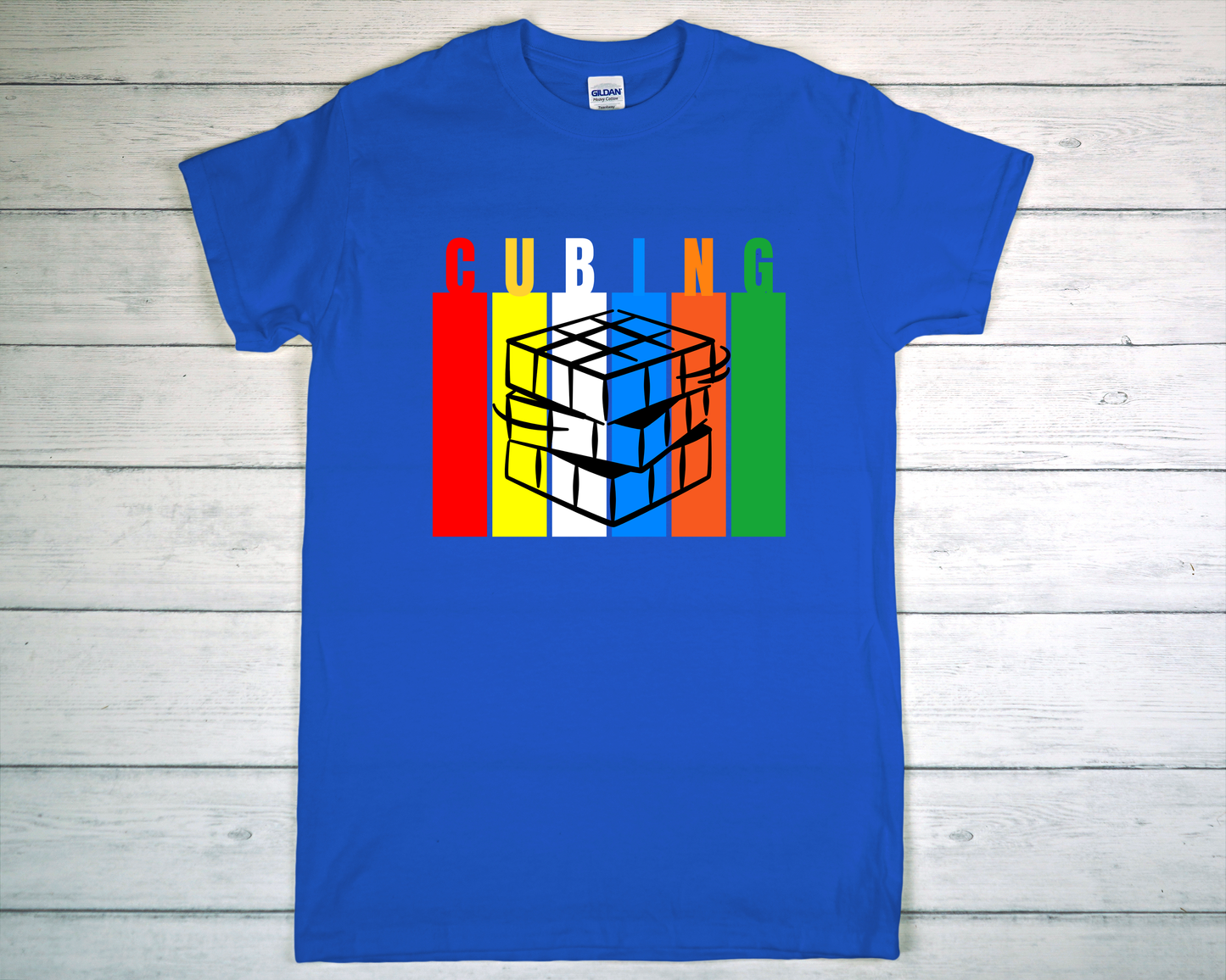 Colorful Cubing Tee