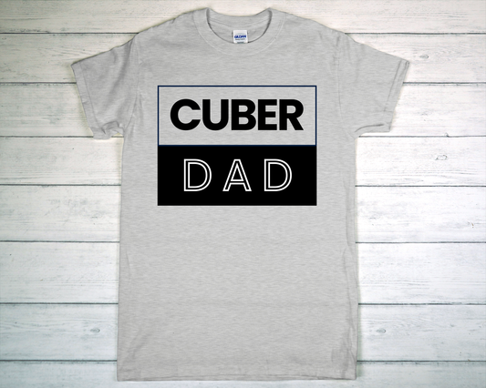 Cuber Dad Square Logo Tee