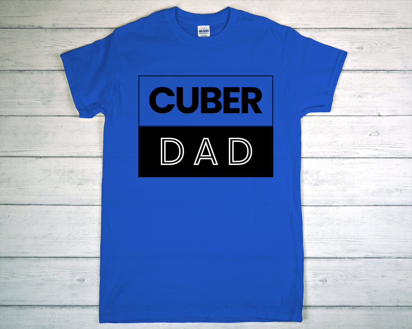 Cuber Dad Square Logo Tee