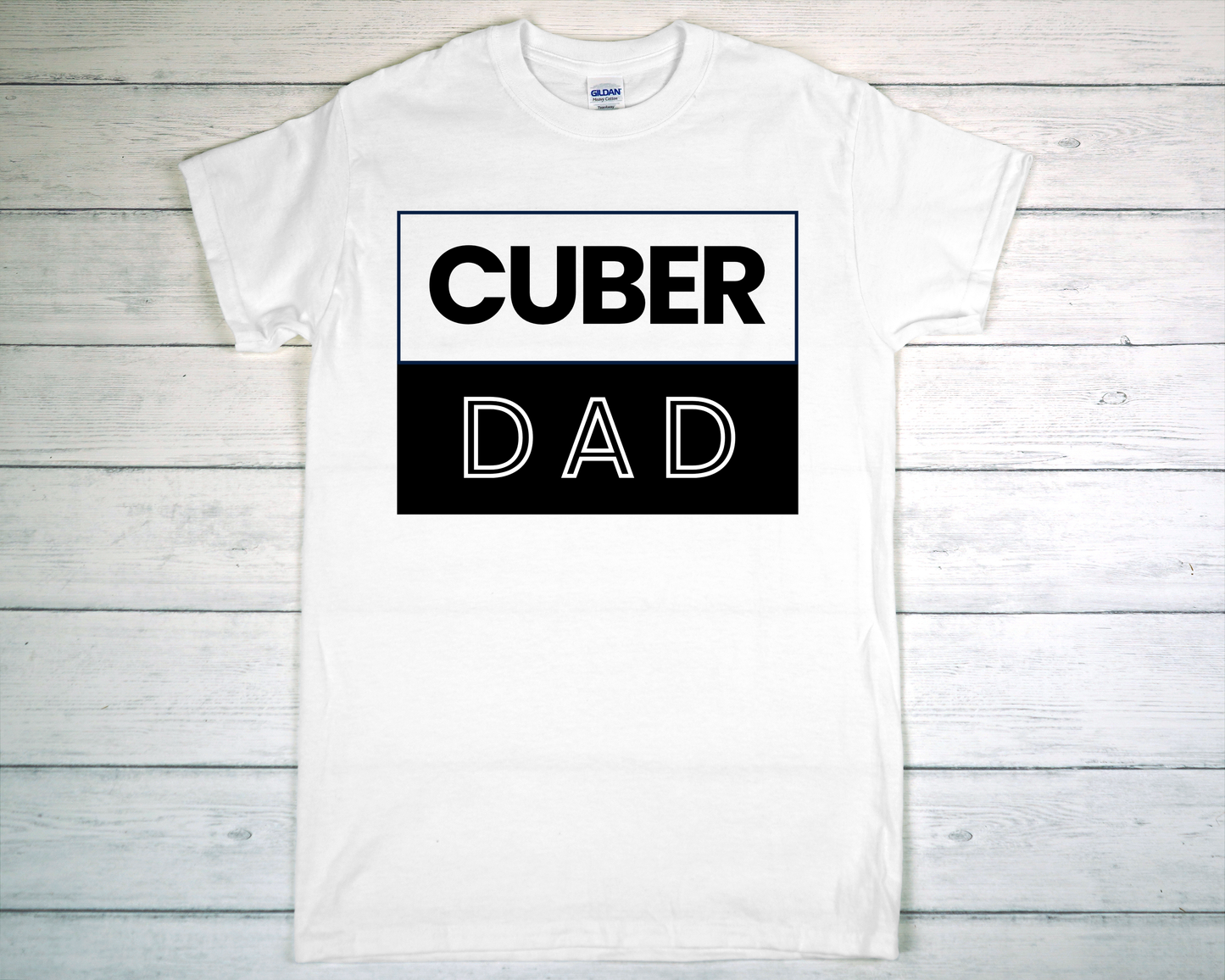 Cuber Dad Square Logo Tee