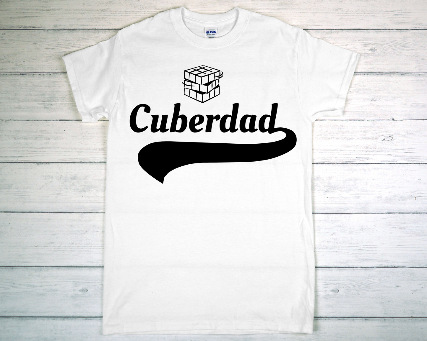 Cuber Dad swoosh tee