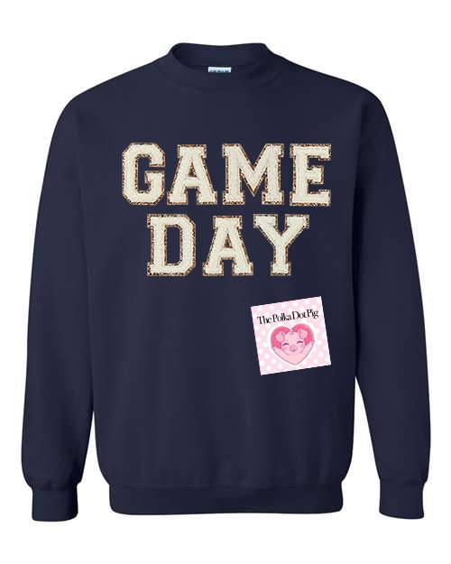 Faux Chenille Patch Game Day Shirt