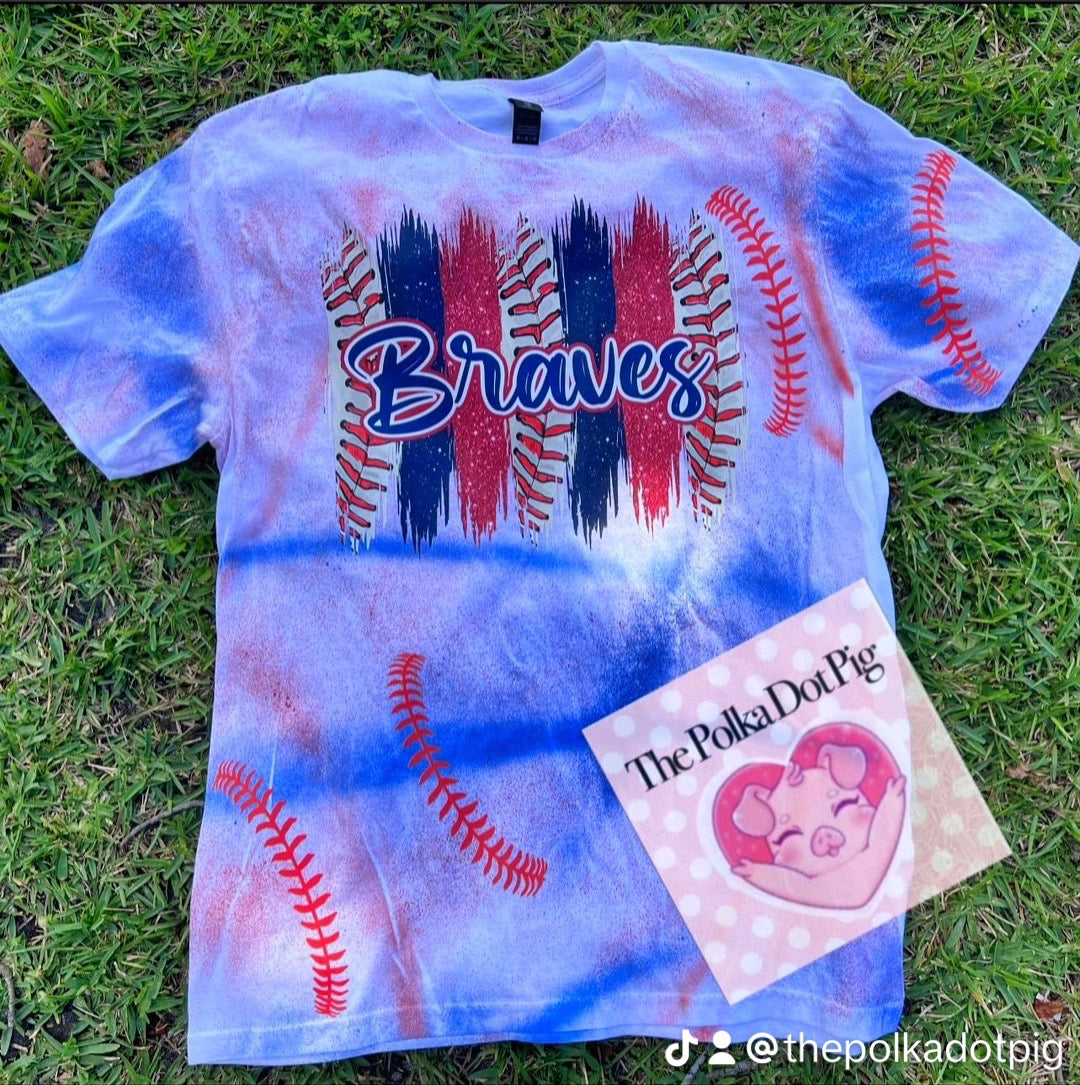 Splotched Braves tee