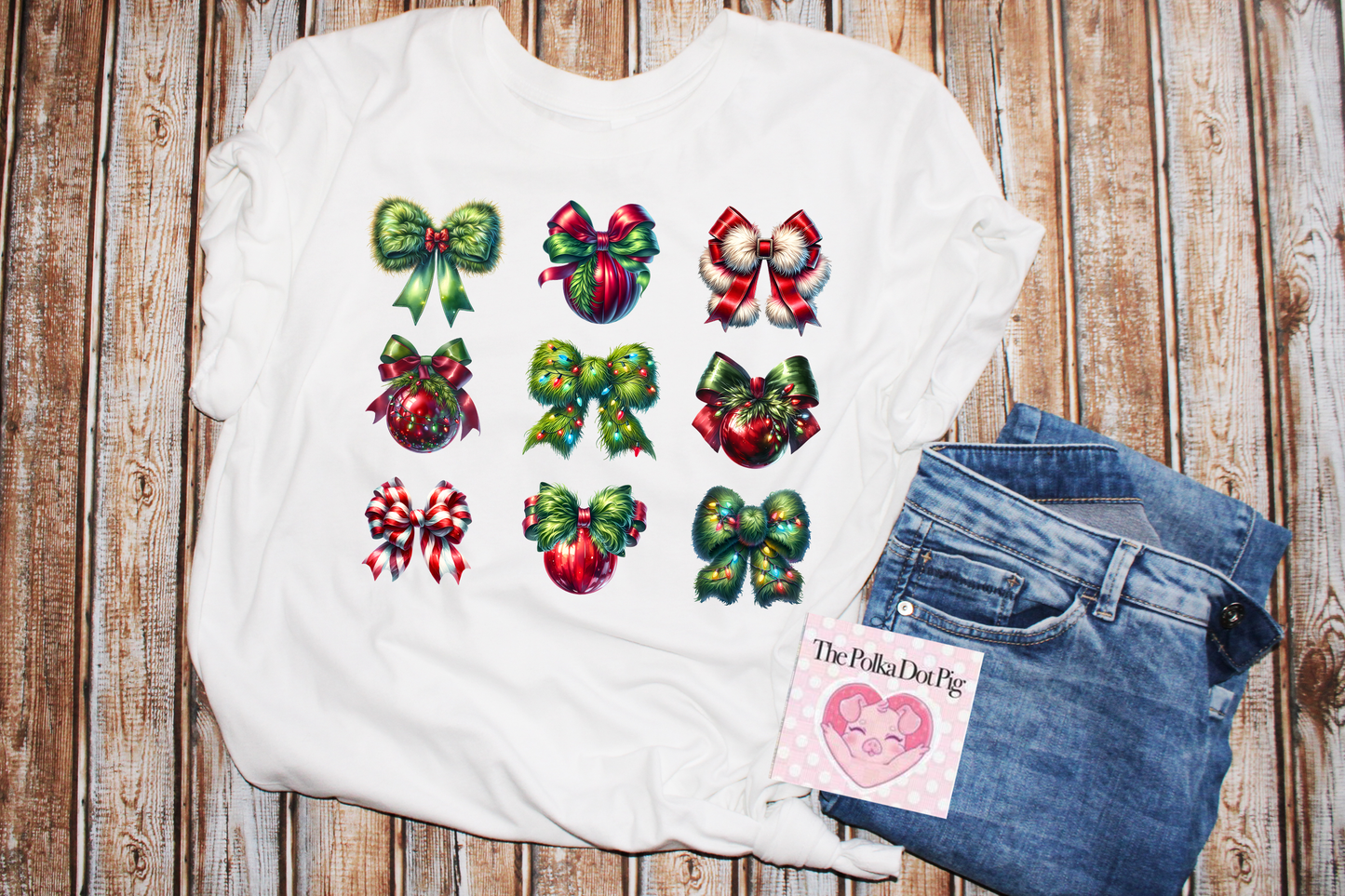 Christmas Bows Tee