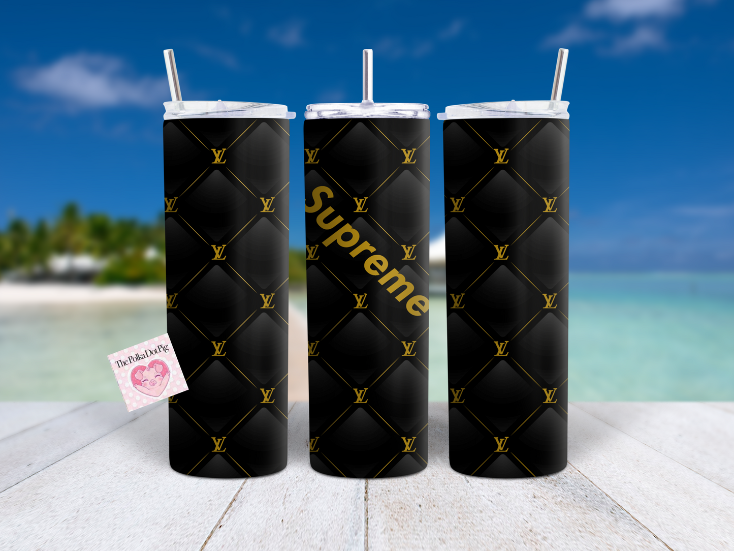 LV Black Supreme Tumbler