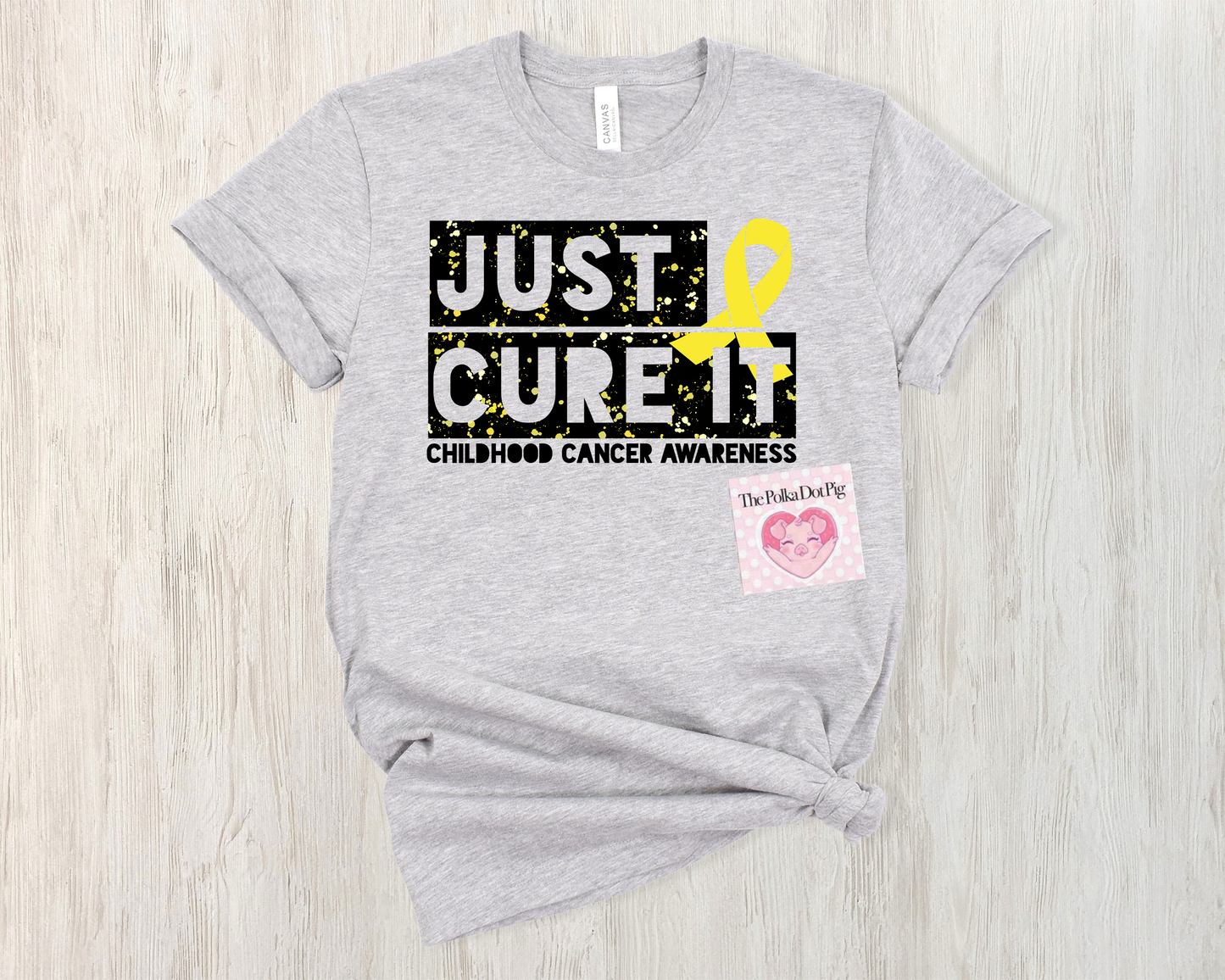 Just Cure It Childhood Cancer Awareness Shirt