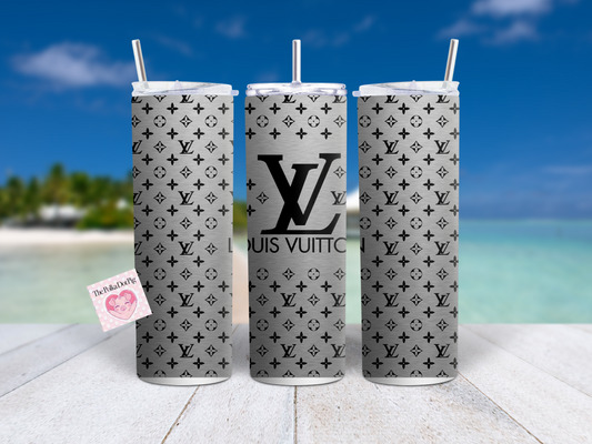 LV Grey and Black Tumbler