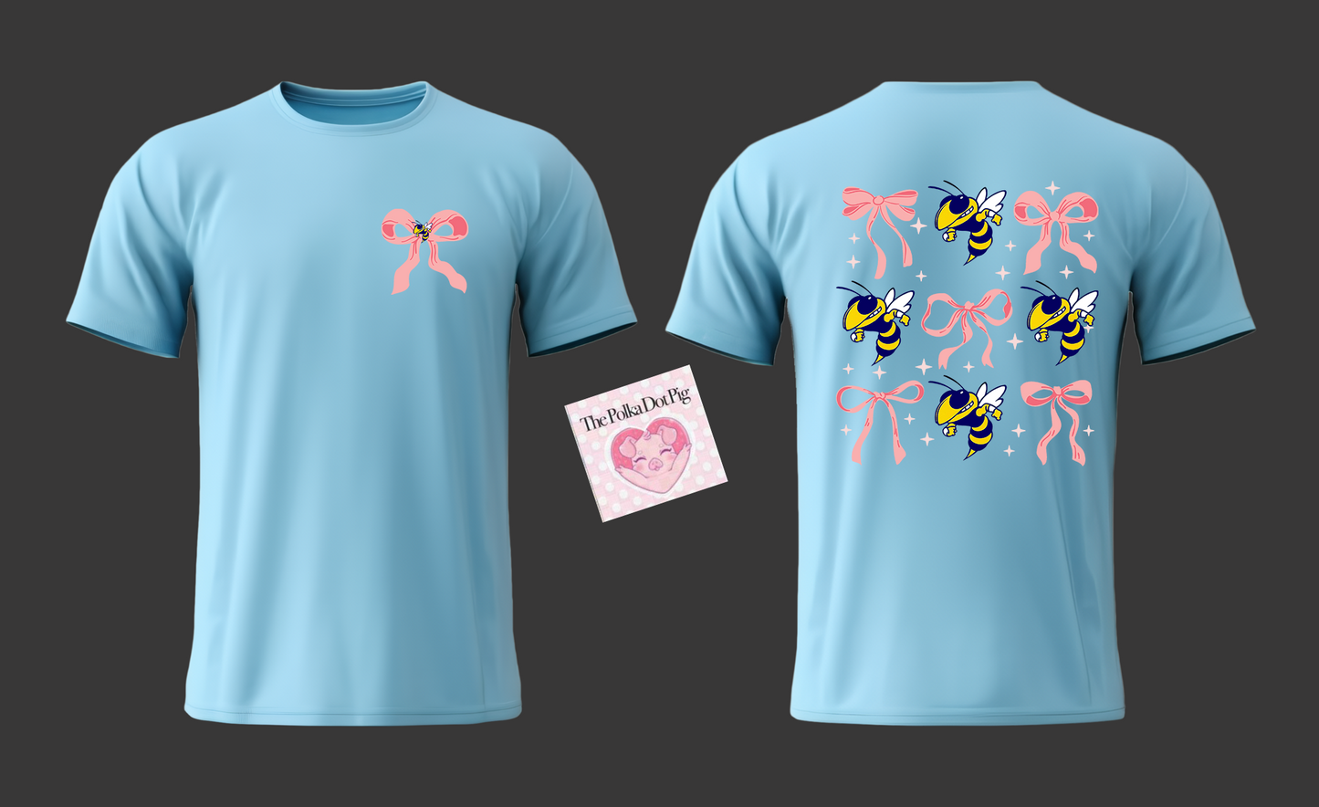 Pink Bows and Yellow Jackets tee