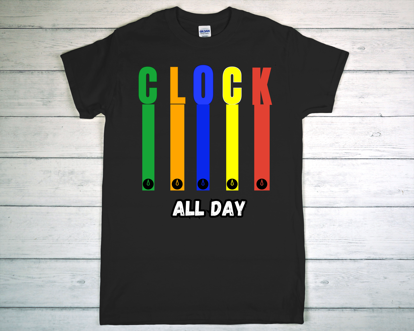Clock all day tee