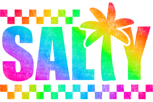 Salty colorful with checkered print only