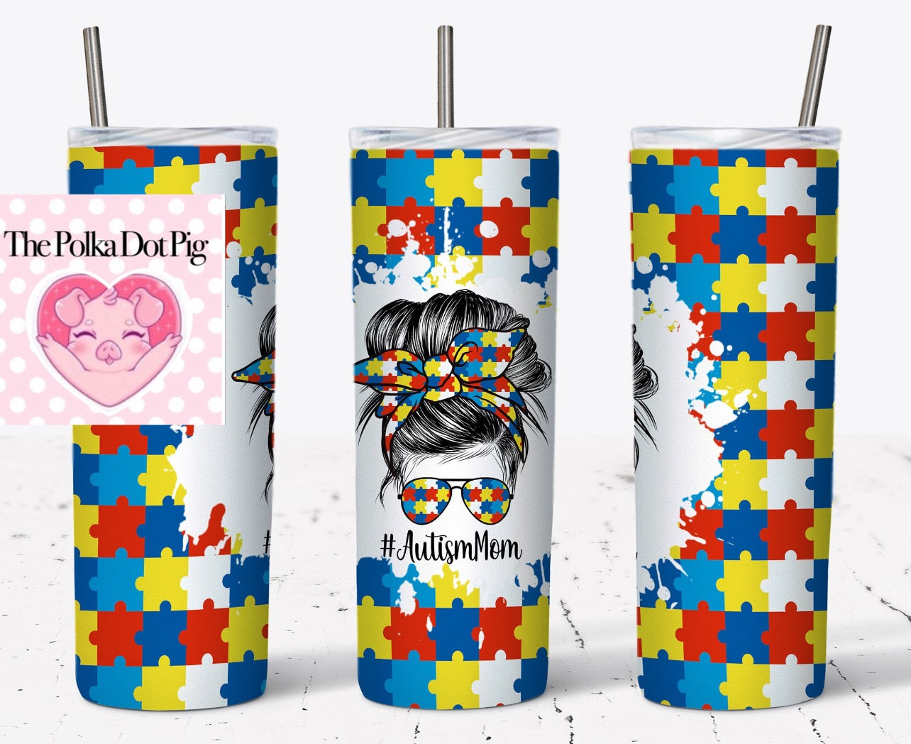 Autism Mom Tumbler