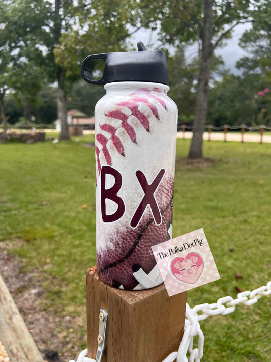 32 oz bottle football/baseball