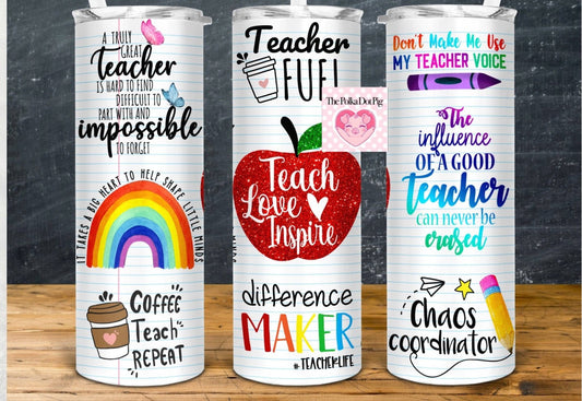 Teacher tumbler