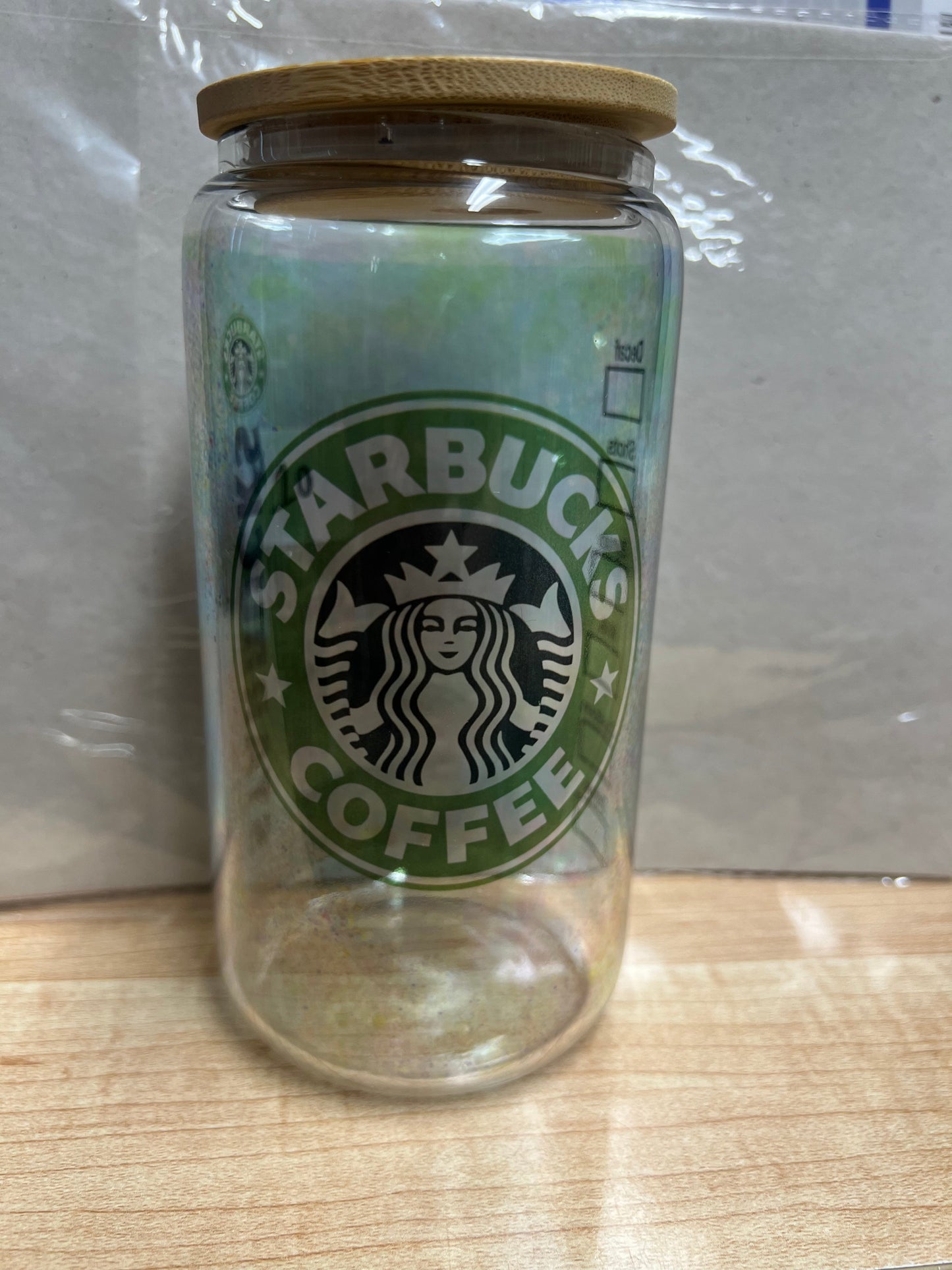 Glass Starbucks tumbler